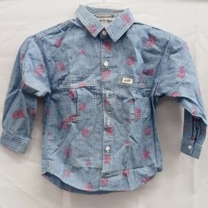 Vintage Guess Kids Denim Button Front Shirt